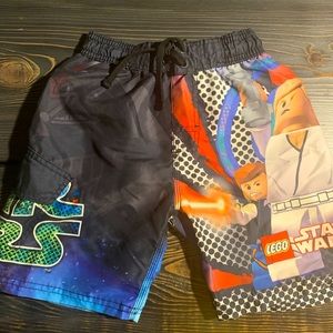 Star Wars boys size 5 swim trunks.